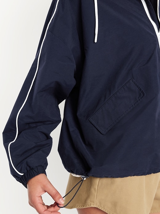 Image number 5 showing, Hooded Zip Windbreaker
