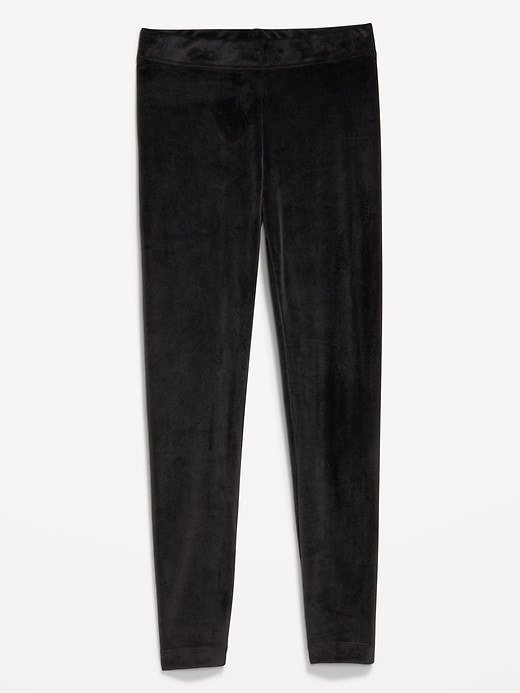 Image number 3 showing, High-Waisted Velour Fashion Ankle Leggings