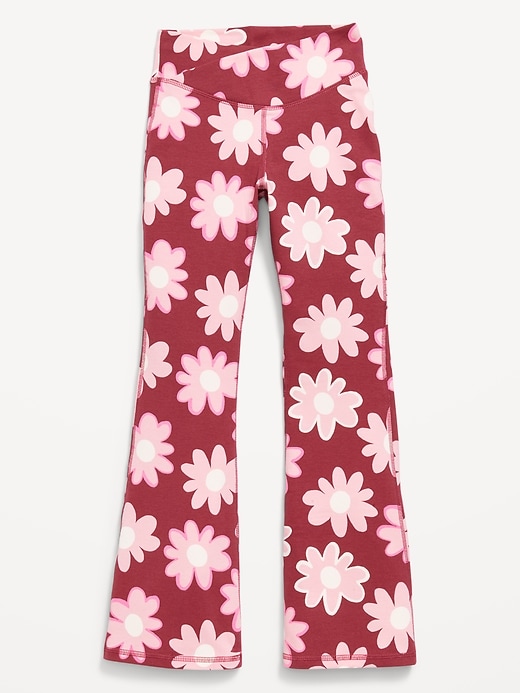 Image number 2 showing, High-Waisted PowerChill Crossover Flared Leggings for Girls