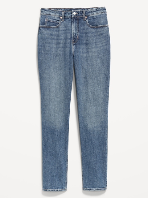 Curvy Extra High-Waisted Straight Jeans - Harper