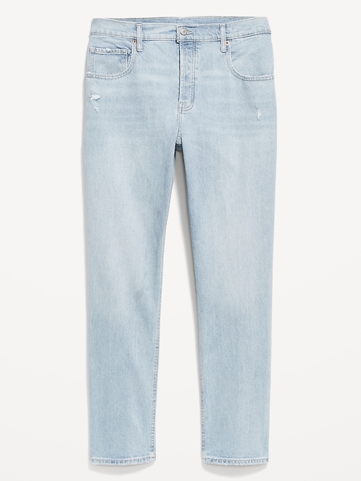 L'image numéro 6 présente Jean coupe droite détendue à taille basse moyenne