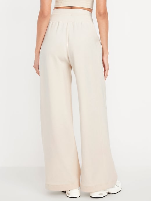 Image number 2 showing, Extra High-Waisted Dynamic Fleece Wide-Leg Sweatpants