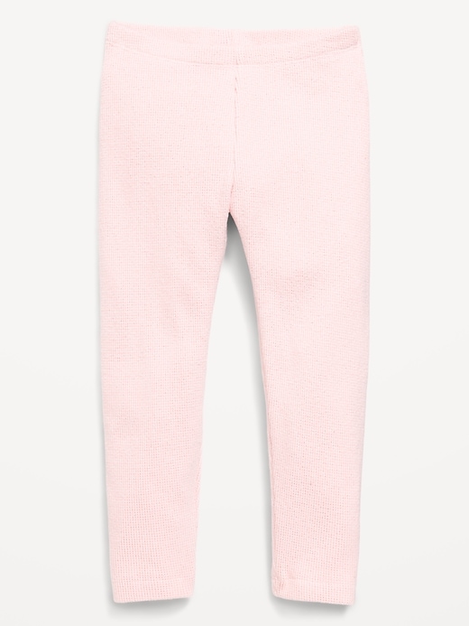 Image number 1 showing, Cozy Waffle-Knit Leggings for Toddler Girls