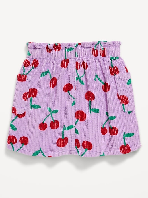 Image number 2 showing, Printed Corduroy Pocket Skirt for Toddler Girls