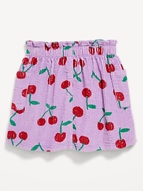 Image number 2 showing, Printed Corduroy Pocket Skirt for Toddler Girls