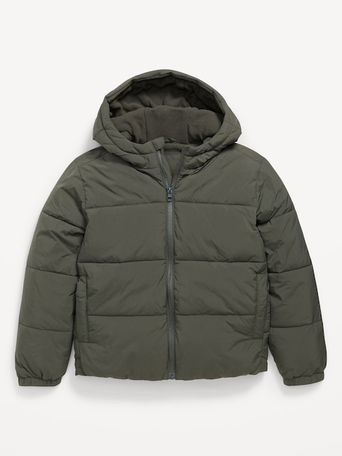 Veste rembourrée hydrorésistante pour garçon - Vert Terrestre