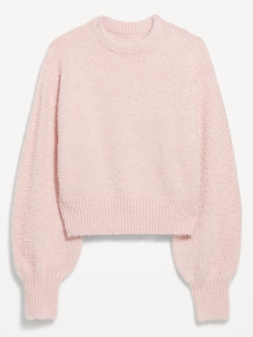 Image number 5 showing, Crew-Neck Eyelash Sweater