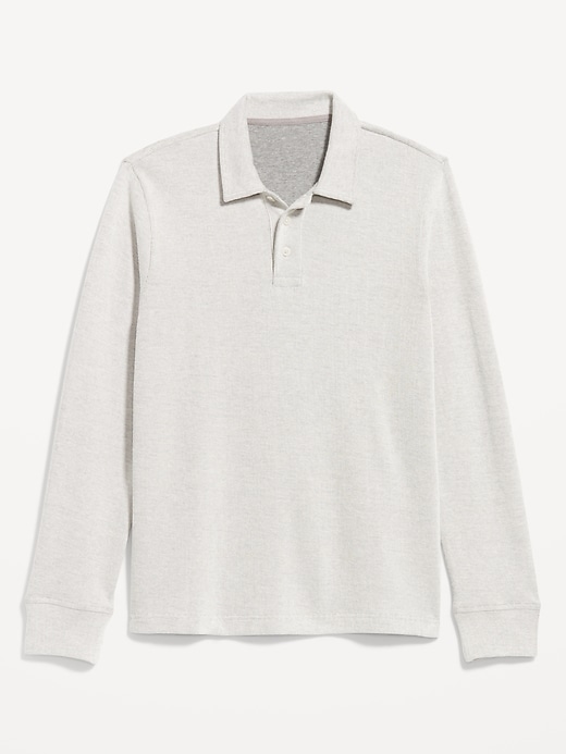 Image number 4 showing, Long-Sleeve French Rib Polo