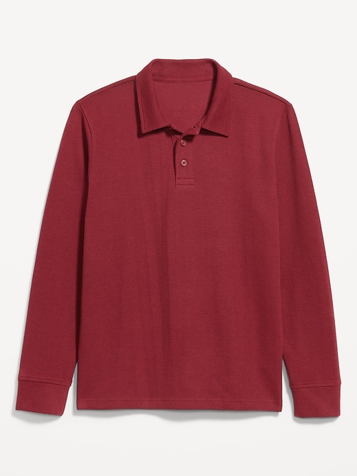 Image number 4 showing, Long-Sleeve French Rib Polo