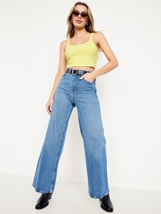 Image number 3 showing, Cropped Pointelle Cami Top