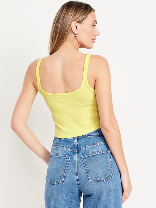 Image number 2 showing, Cropped Pointelle Cami Top