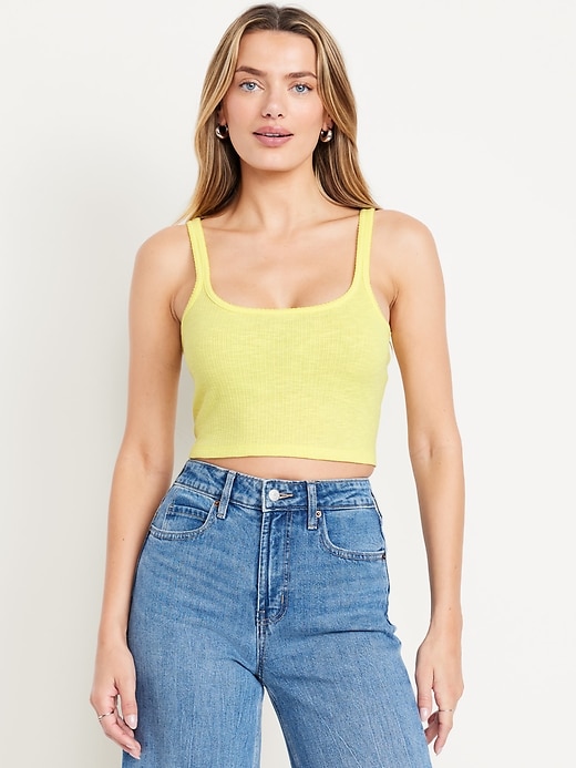 Image number 1 showing, Cropped Pointelle Cami Top