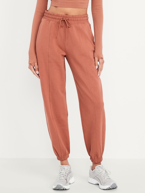 High-Waisted Dynamic Fleece Sweatpants - Terracotta Bronze