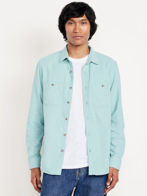 Flannel Pocket Shirt - Foggy Dew
