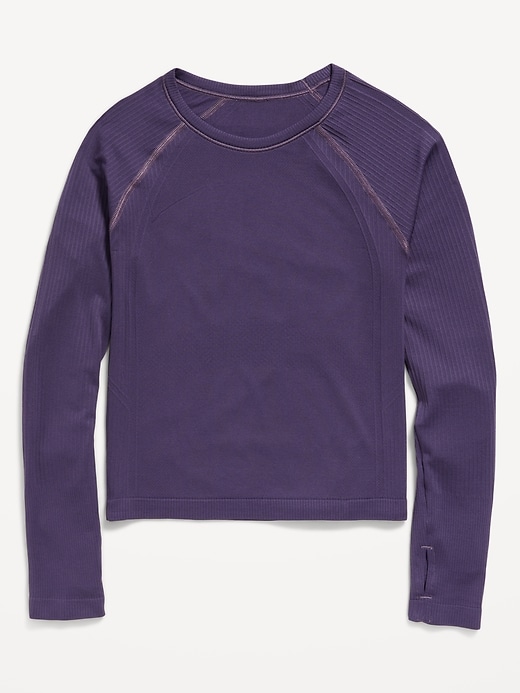 Image number 1 showing, Fitted Seamless Performance Top for Girls