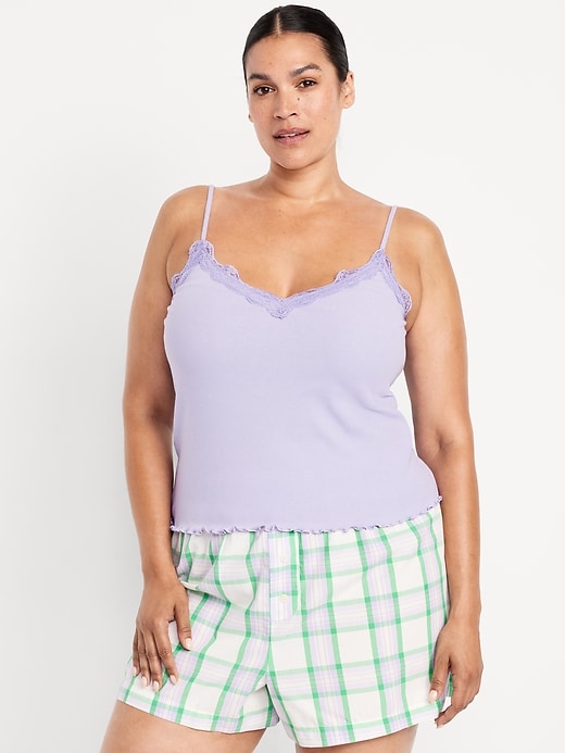 Image number 8 showing, Lace-Trim Cami Tank Top
