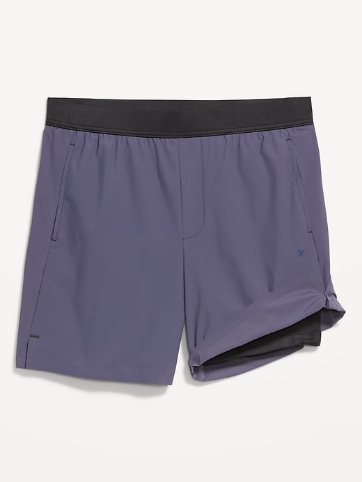 L'image numéro 3 présente Short ProGym doublé, entrejambe de 18 cm