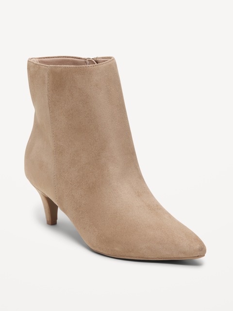 Bottines à talon bobine pour femme - Champignon