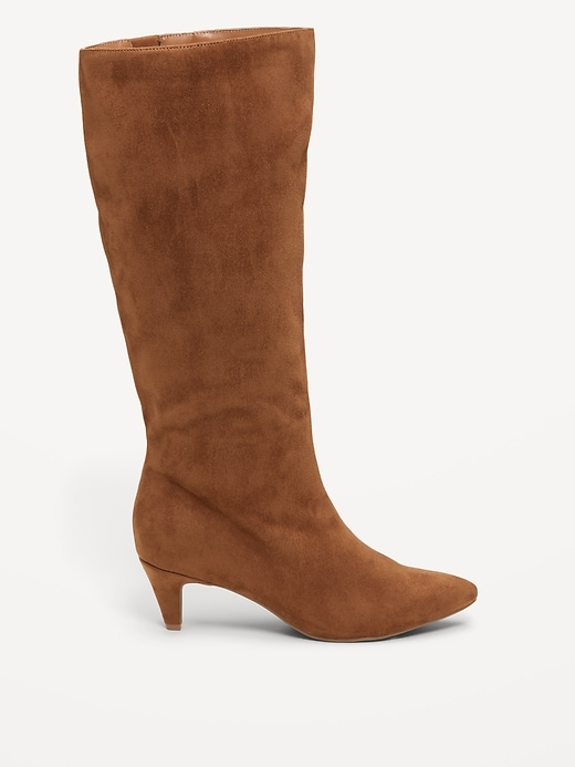 Image number 4 showing, Tall Kitten Heel Boots for Women