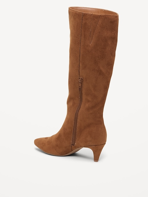 Image number 5 showing, Tall Kitten Heel Boots for Women
