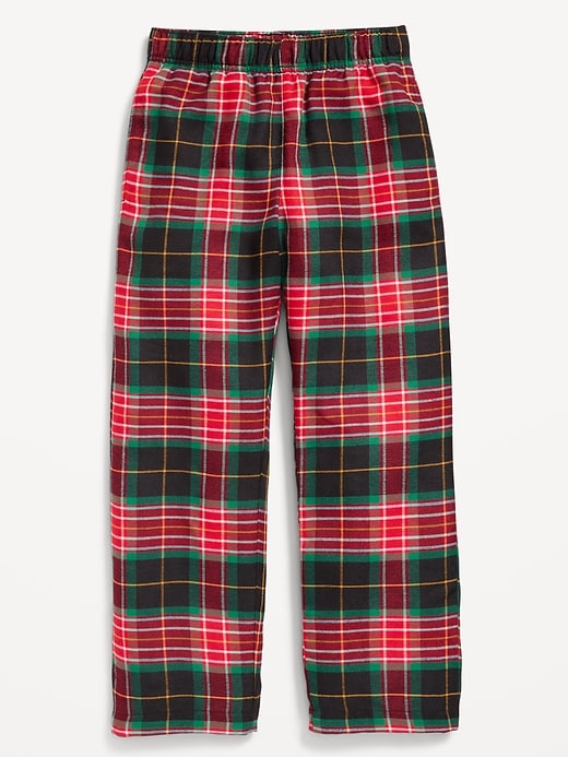 L'image numéro 4 présente Pantalon de pyjama en flanelle à carreaux unisexe pour Enfant