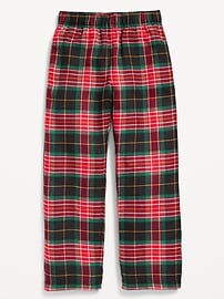 L'image numéro 4 présente Pantalon de pyjama en flanelle à carreaux unisexe pour Enfant