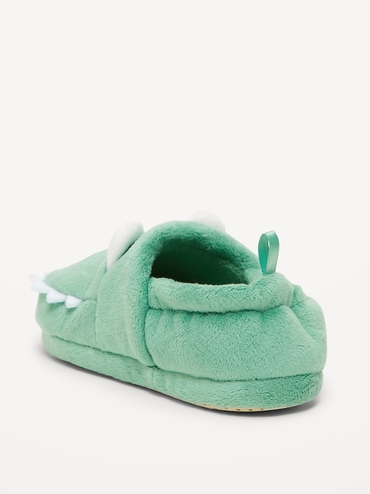 Image number 3 showing, Unisex Velour Critter Slippers for Toddler