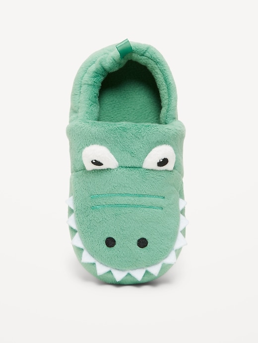 Image number 2 showing, Unisex Velour Critter Slippers for Toddler