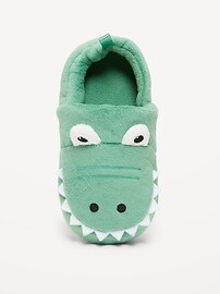 Image number 2 showing, Unisex Velour Critter Slippers for Toddler