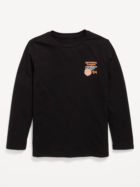 T-shirt à imprimé à manches longues pour garçon