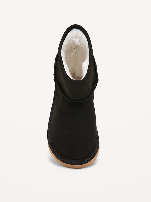 Image number 2 showing, Faux-Suede Faux-Fur Lined Boots for Toddler Girls