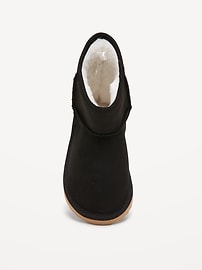 Image number 2 showing, Faux-Suede Faux-Fur Lined Boots for Toddler Girls