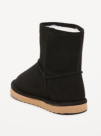 Image number 3 showing, Faux-Suede Faux-Fur Lined Boots for Toddler Girls