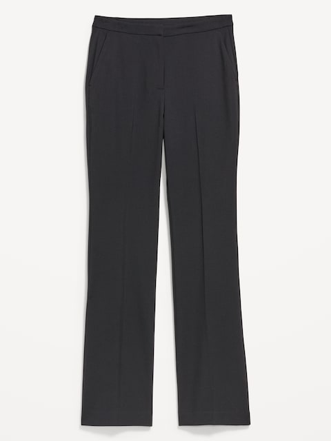 Mid-Rise Taylor Boot-Cut Pants - Black Jack