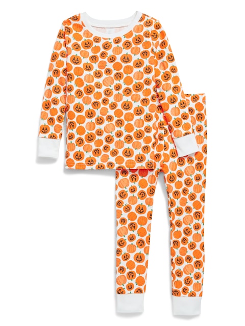 Printed Snug-Fit Pajama Set for Toddler & Baby - Pumpkin (Match The Fam!)