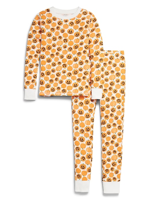 Voir une image plus grande du produit 2 de 2. Pyjama ajusté à motif et à imprimé pour fille