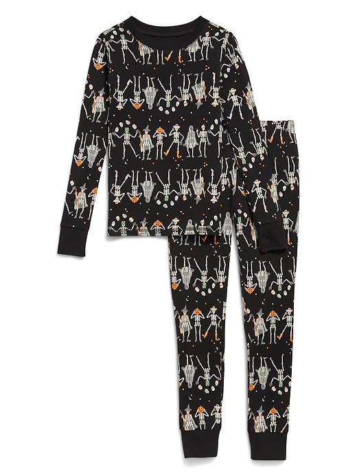 Voir une image plus grande du produit 2 de 2. Pyjama ajusté à motif et à imprimé pour fille