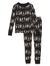 L'image numéro 2 présente Pyjama ajusté à motif et à imprimé pour fille
