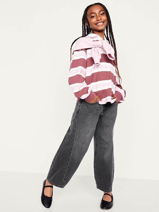 Image number 3 showing, Super Baggy Barrel-Leg Jeans for Girls