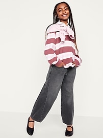 Image number 3 showing, Super Baggy Barrel-Leg Jeans for Girls