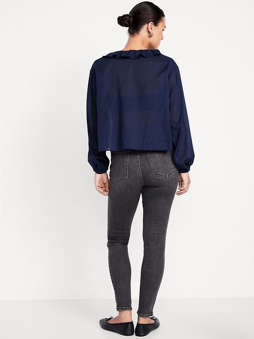Image number 7 showing, Extra High-Waisted Rockstar 360° Stretch Super-Skinny Jeans