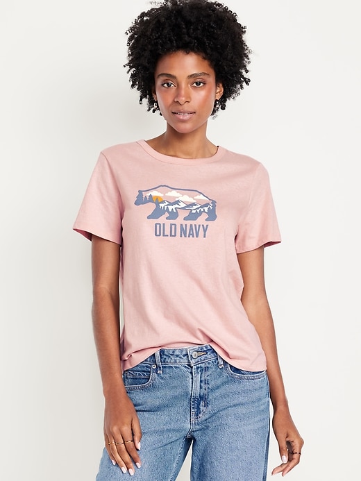 Image number 1 showing, EveryWear Crew-Neck Logo-Graphic T-Shirt