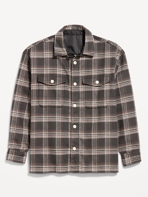 Image number 4 showing, Oversized Heavyweight Plaid Flannel Shirt