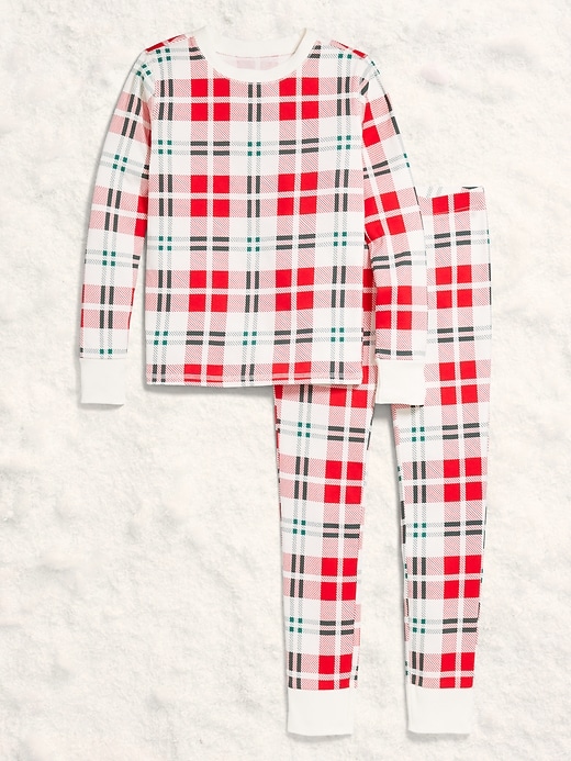Image number 3 showing, Gender-Neutral Snug-Fit Graphic Pajama Set for Kids