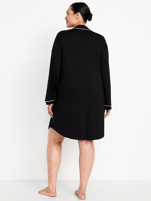Image number 8 showing, Long-Sleeve Knit Sleep Shirt