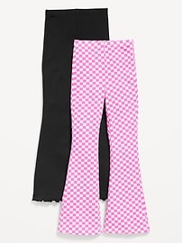 Image number 1 showing, High-Waisted Flare Leggings 2-Pack for Girls