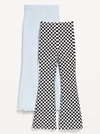 Image number 1 showing, High-Waisted Flare Leggings 2-Pack for Girls