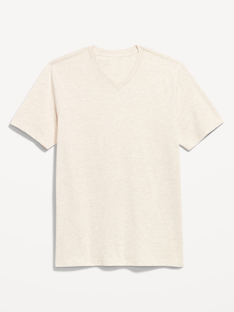 V-Neck T-Shirt - Oatmeal Heather