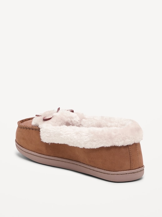 Image number 5 showing, Cozy-Lined Moccasin Slippers for Women