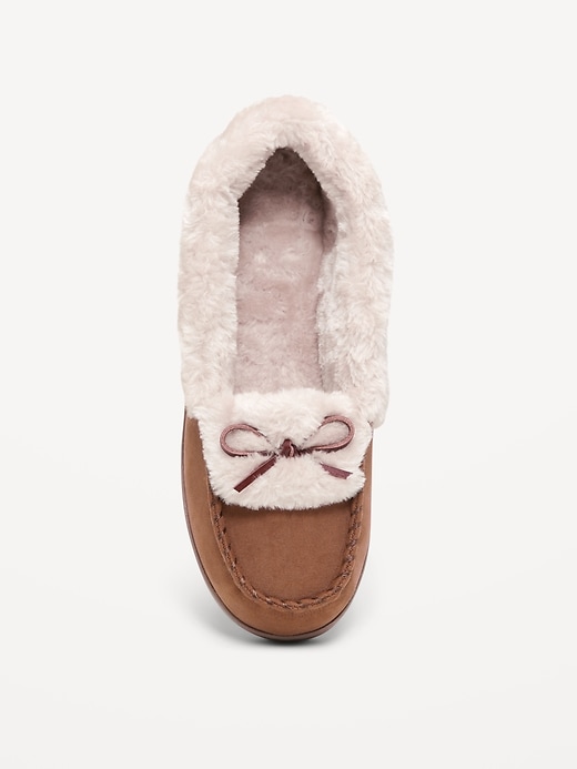 Image number 3 showing, Cozy-Lined Moccasin Slippers for Women